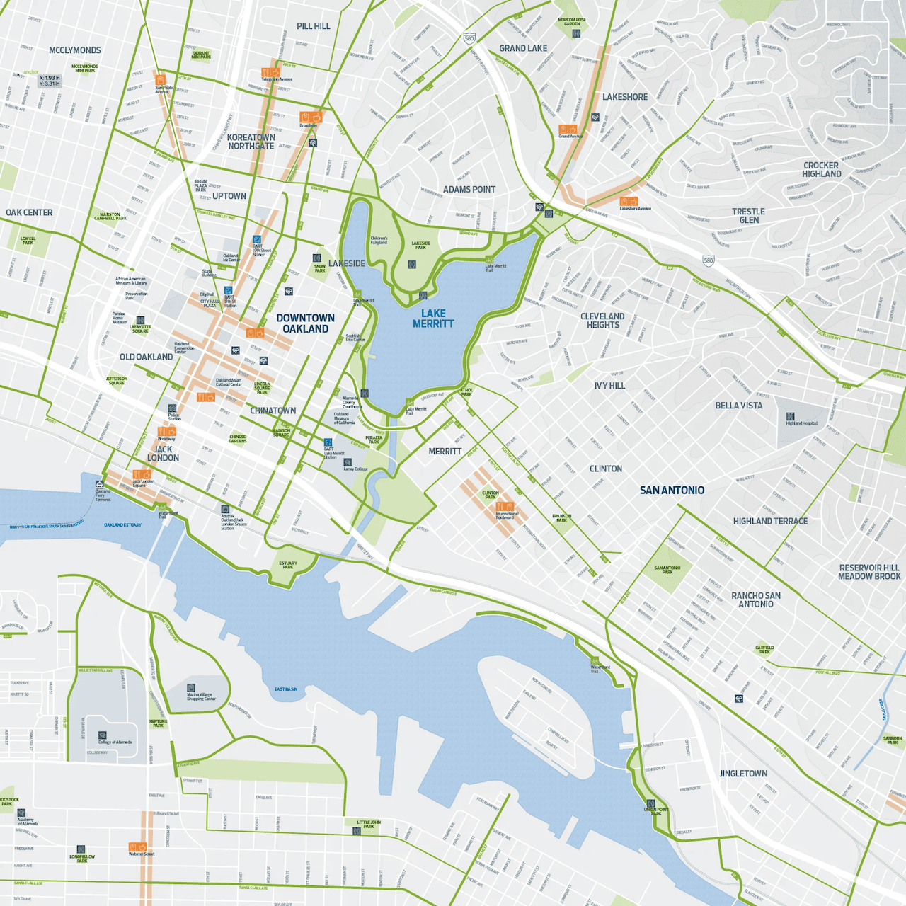 Extract from the map development