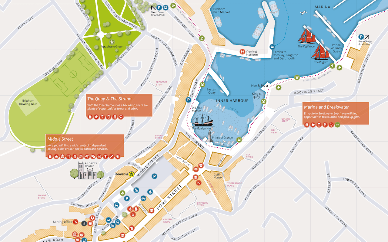 Full extent of the visitor map