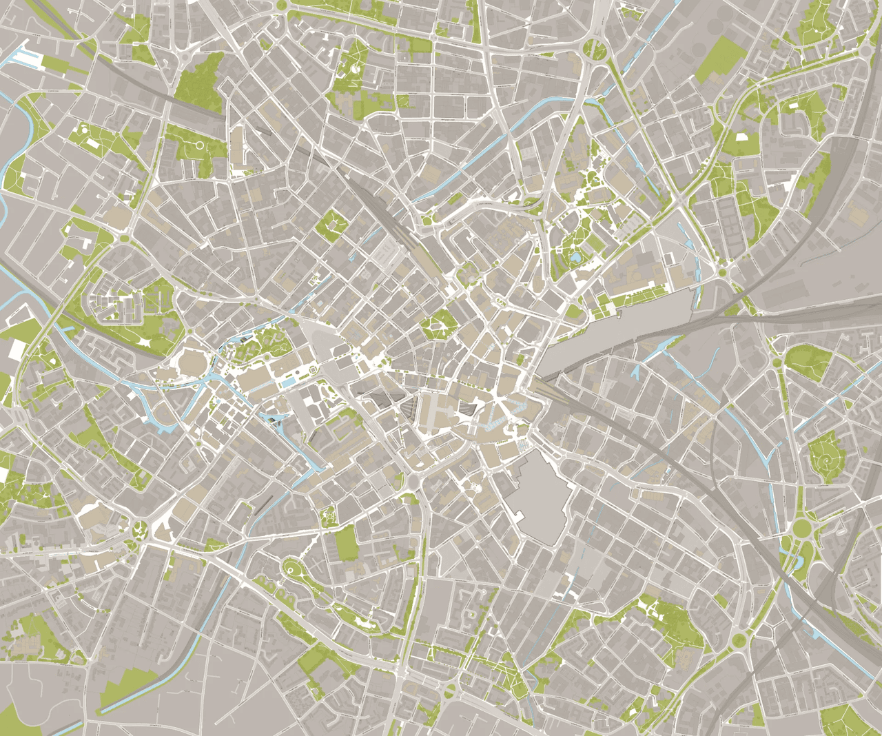 The full extent of the wayfinding map