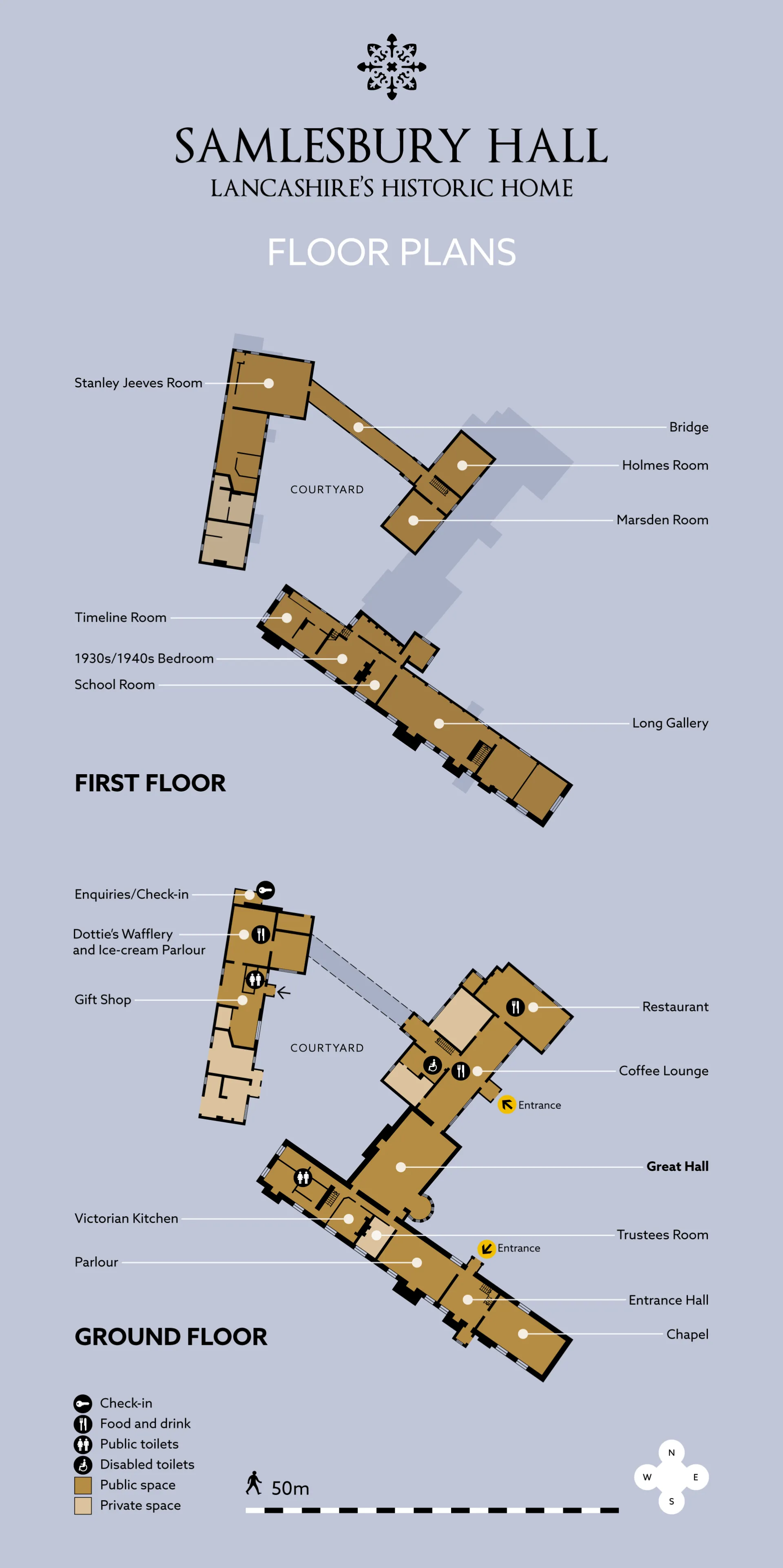 Samlesbury Hall floor plans Samlesbury Hall floor plans