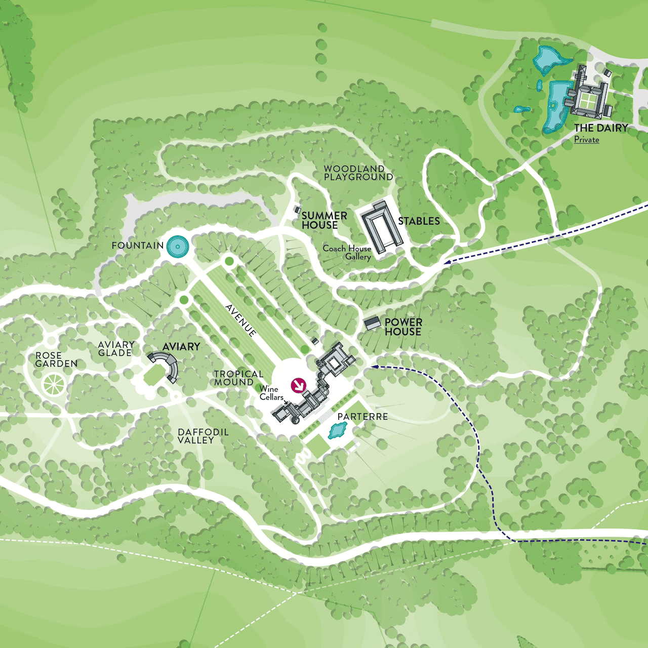 Extract from the visitor map